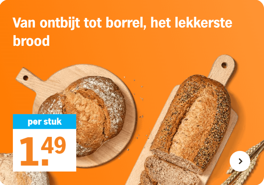 Van ontbijt tot borrel, het lekkerste brood - 1.49 per stuk